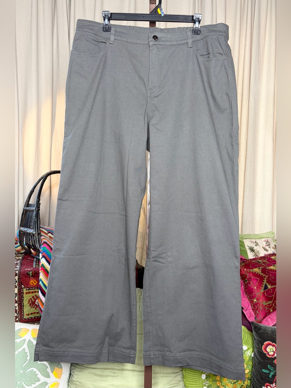 Pact Stretch Twill Wide Leg Pants **runs large**
